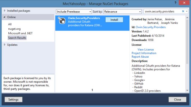 Owin Security Providers